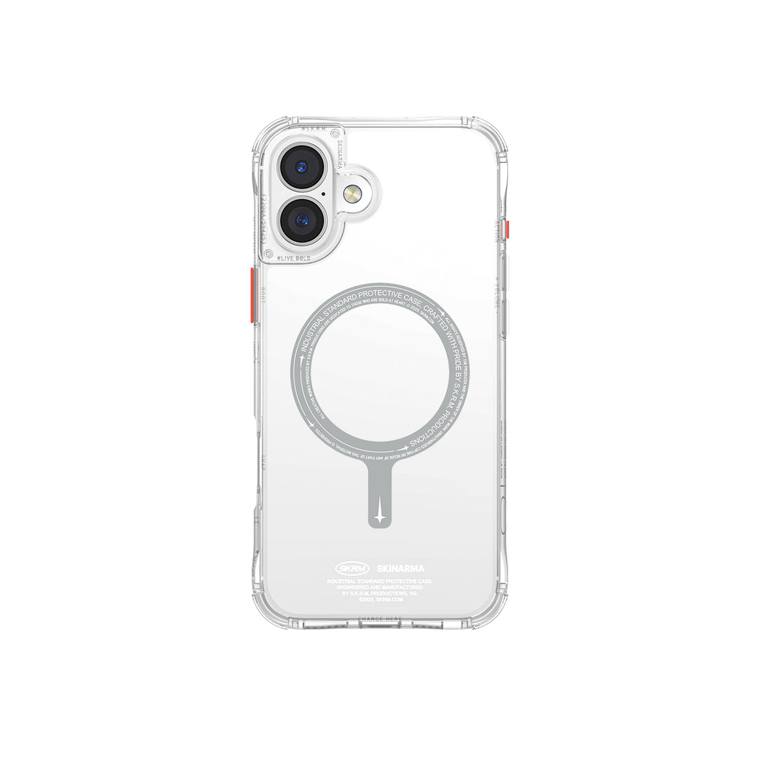 كڤر حماية Saido لهاتف iPhone 16 متوافق مع MagSafe من SkinArma | شفاف كڤر حماية Saido لهاتف iPhone 16 متوافق مع MagSafe من SkinArma | شفاف
